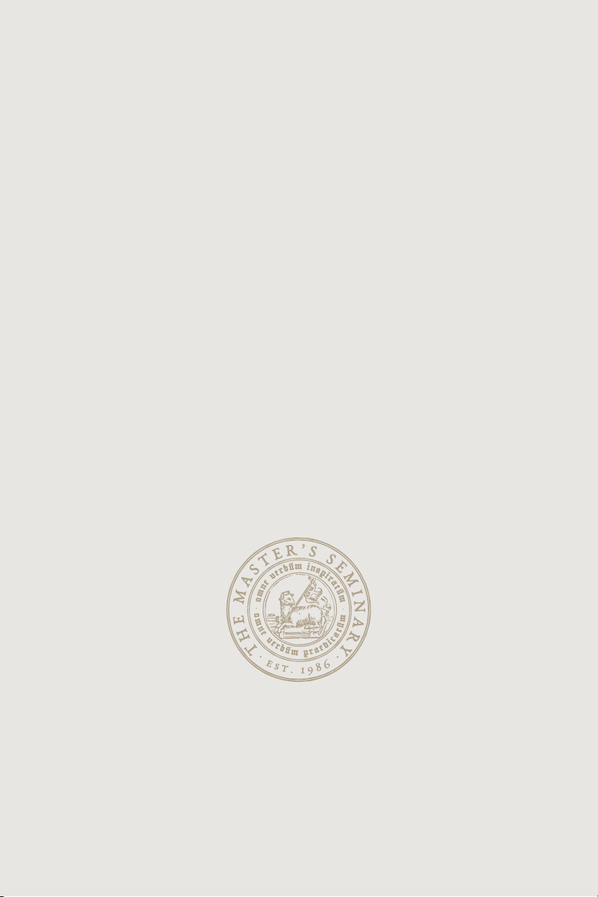 THE JOURNAL of The Master’s Seminary