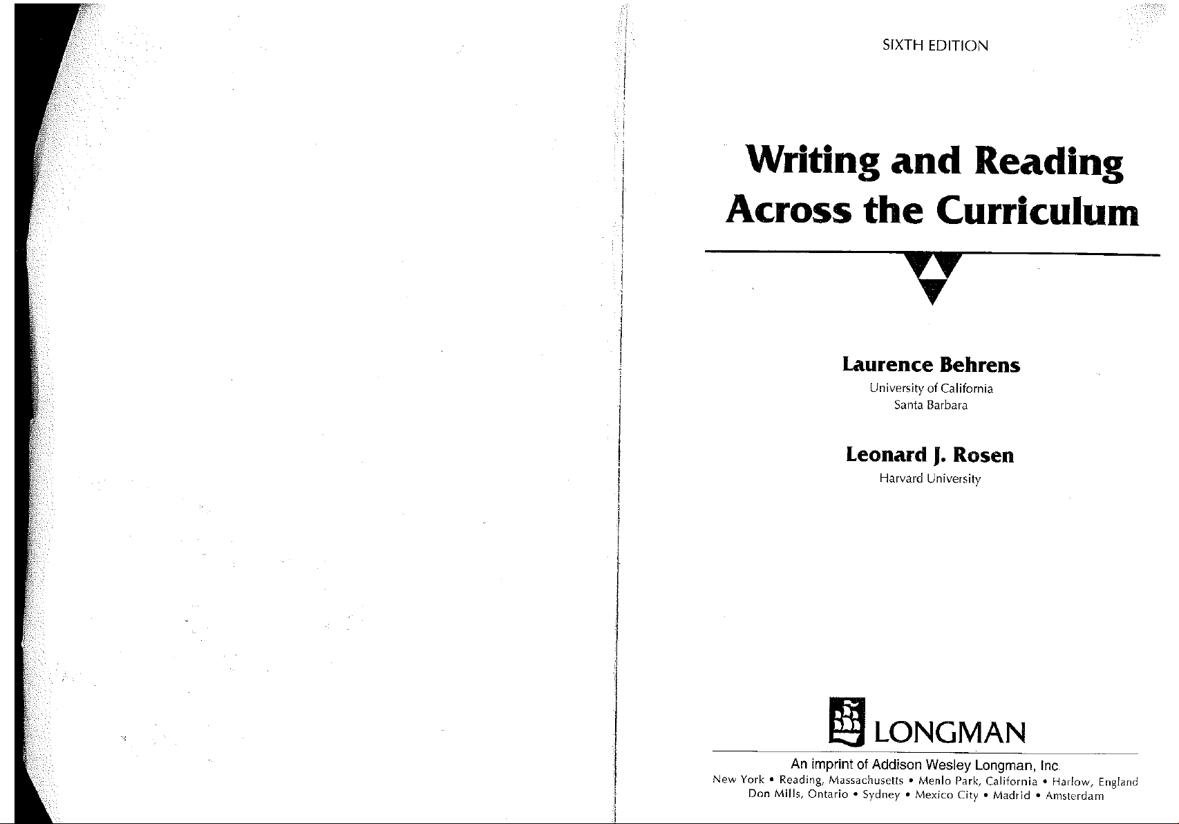 Writing and Reading Across the Curriculum