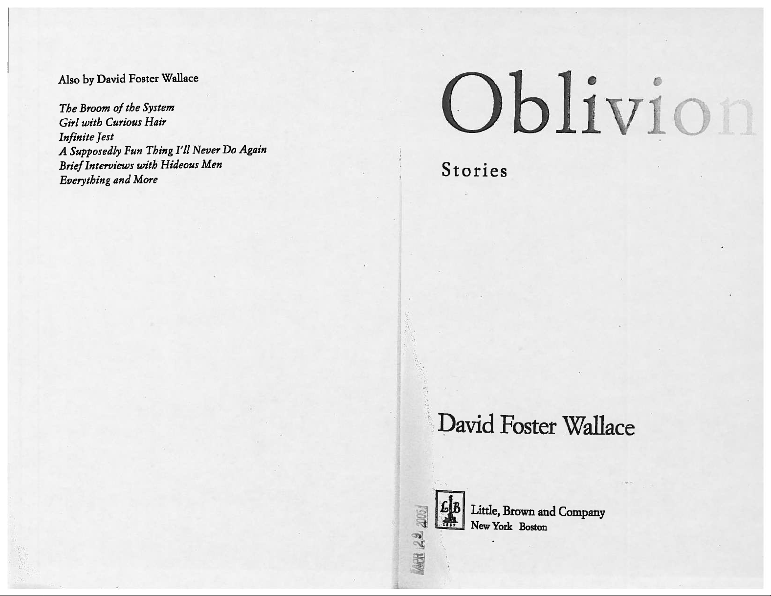 Oblivion Stories