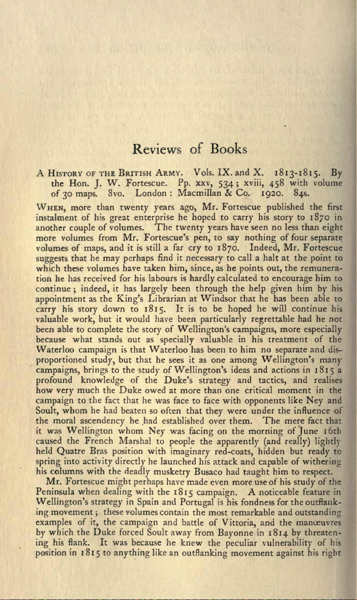 A History of the British Army. Vols. IX. and X. 1813-1815