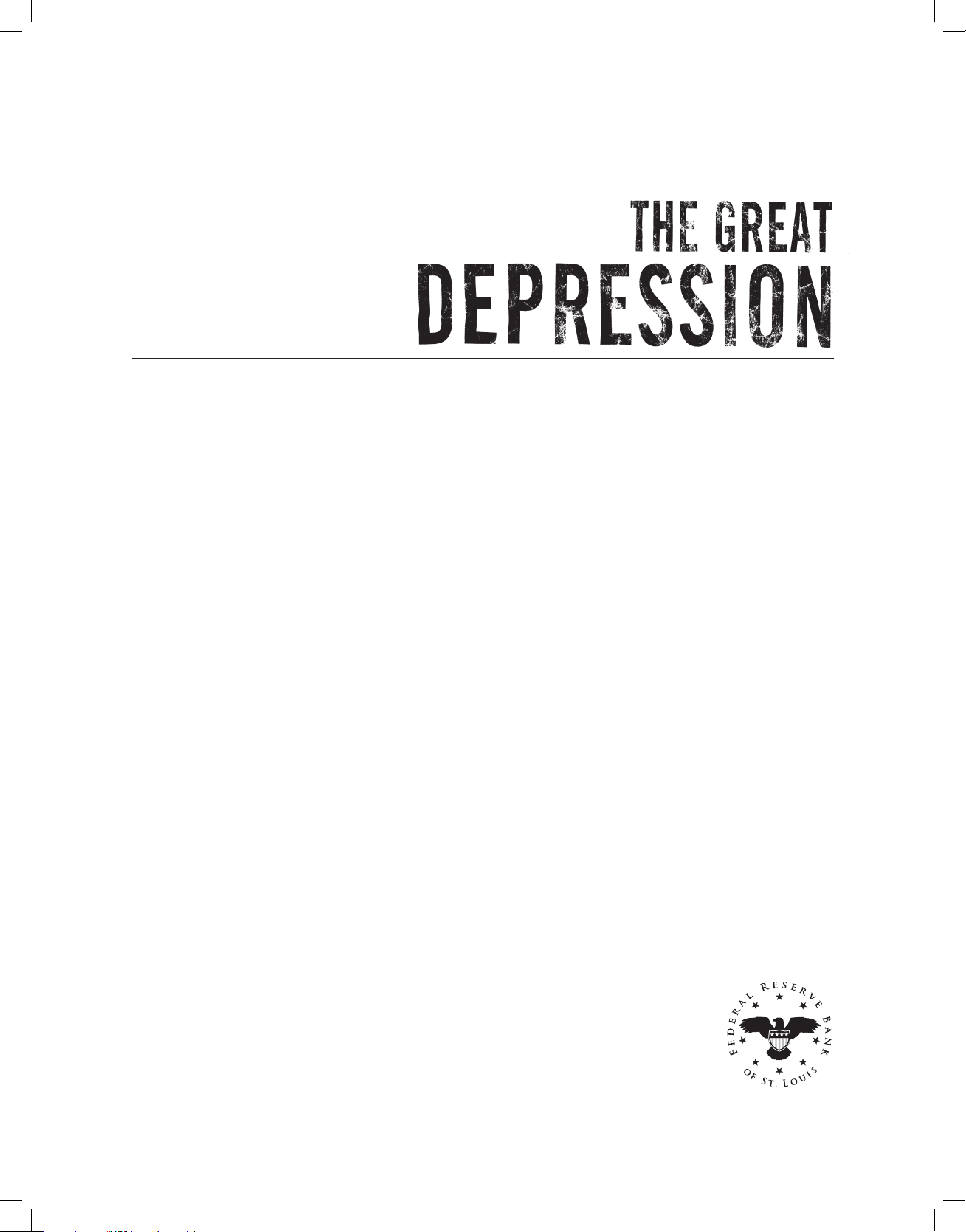 The Great Depression: A Curriculum for High School Students 1929-1939