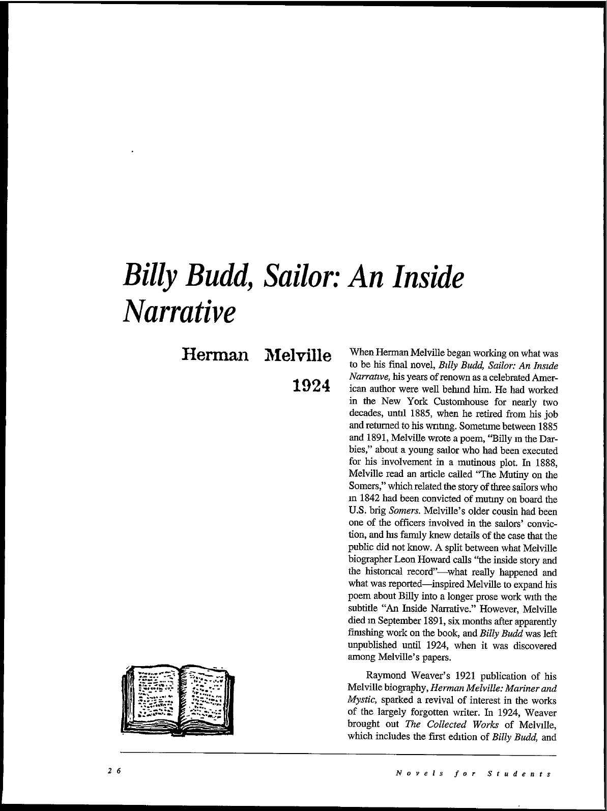 Billy Budd, Sailor: An Inside Narrative