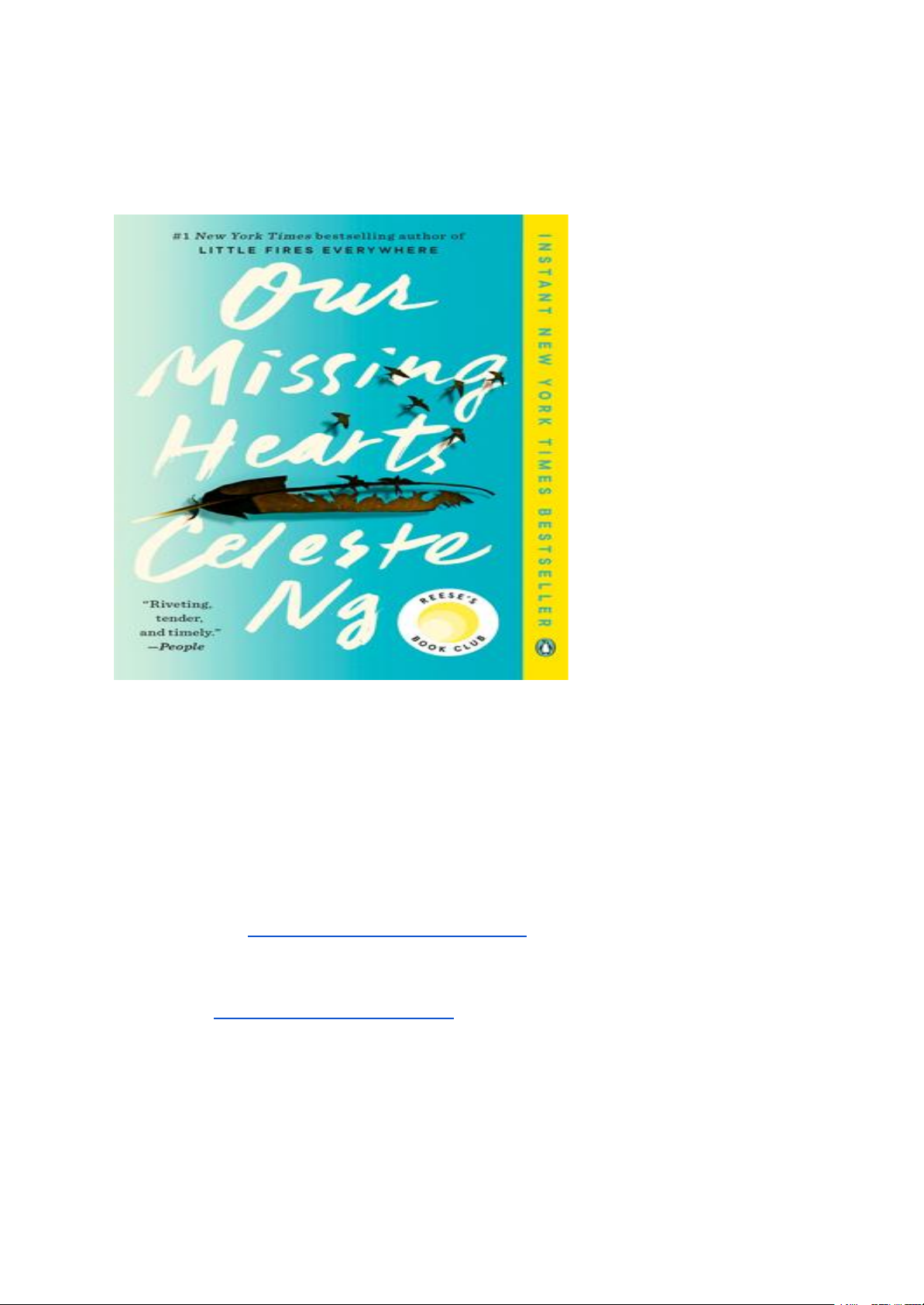 [Read] PDF/Book Our Missing Hearts By Celeste Ng