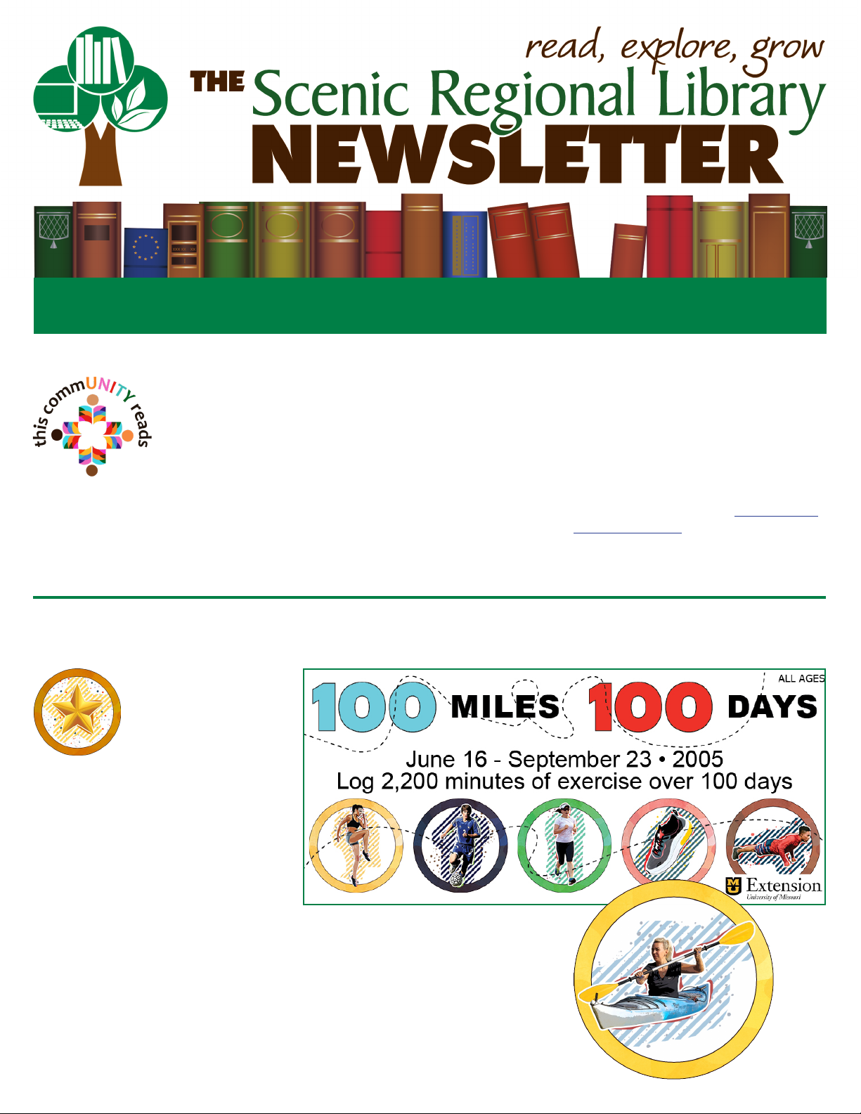 THE Scenic Regional Library NEWSLETTER