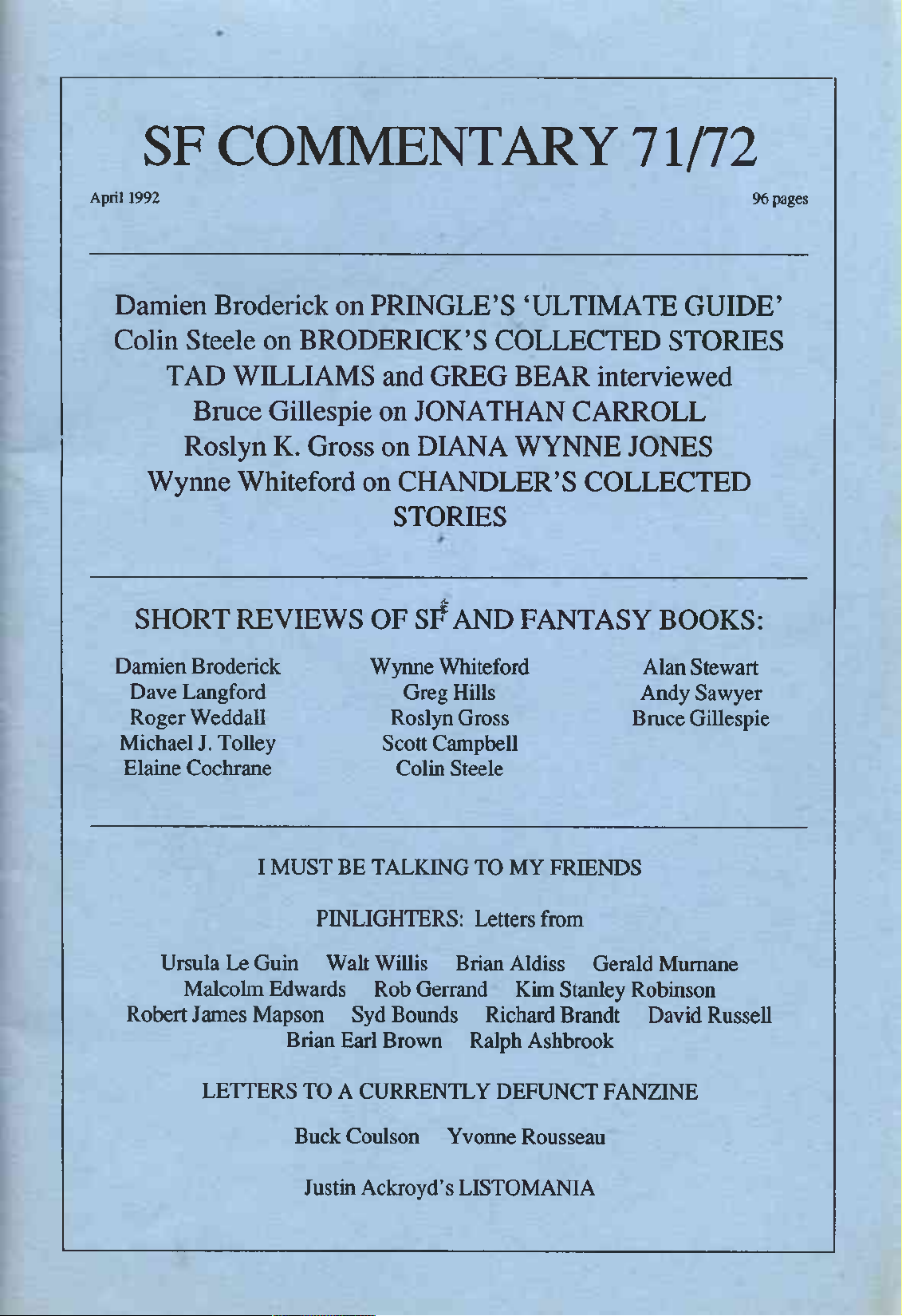 SF Commentary 71/72