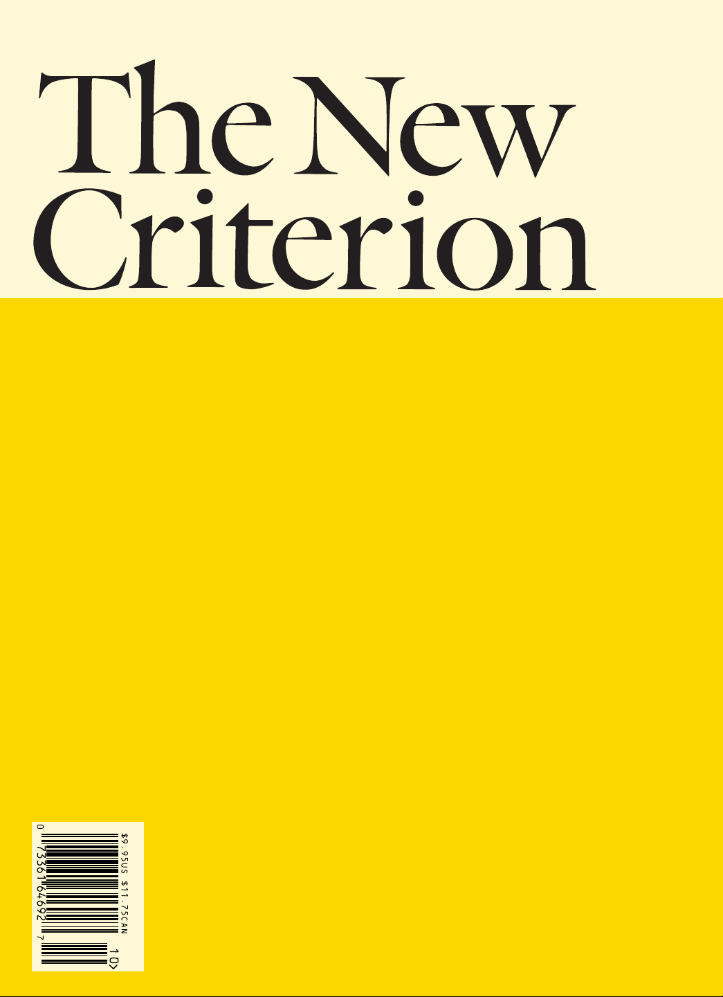 The New Criterion October 2025