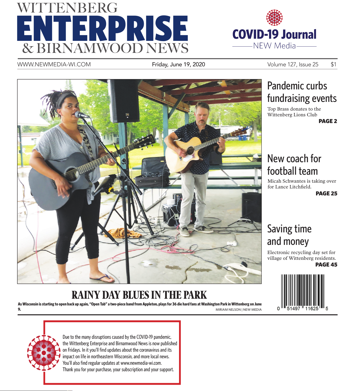WITTENBERG ENTERPRISE & BIRNAMWOOD NEWS