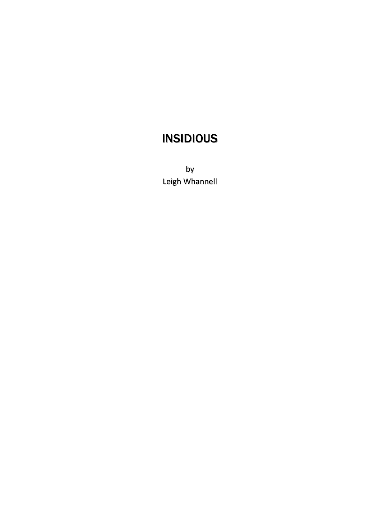 INSIDIOUS