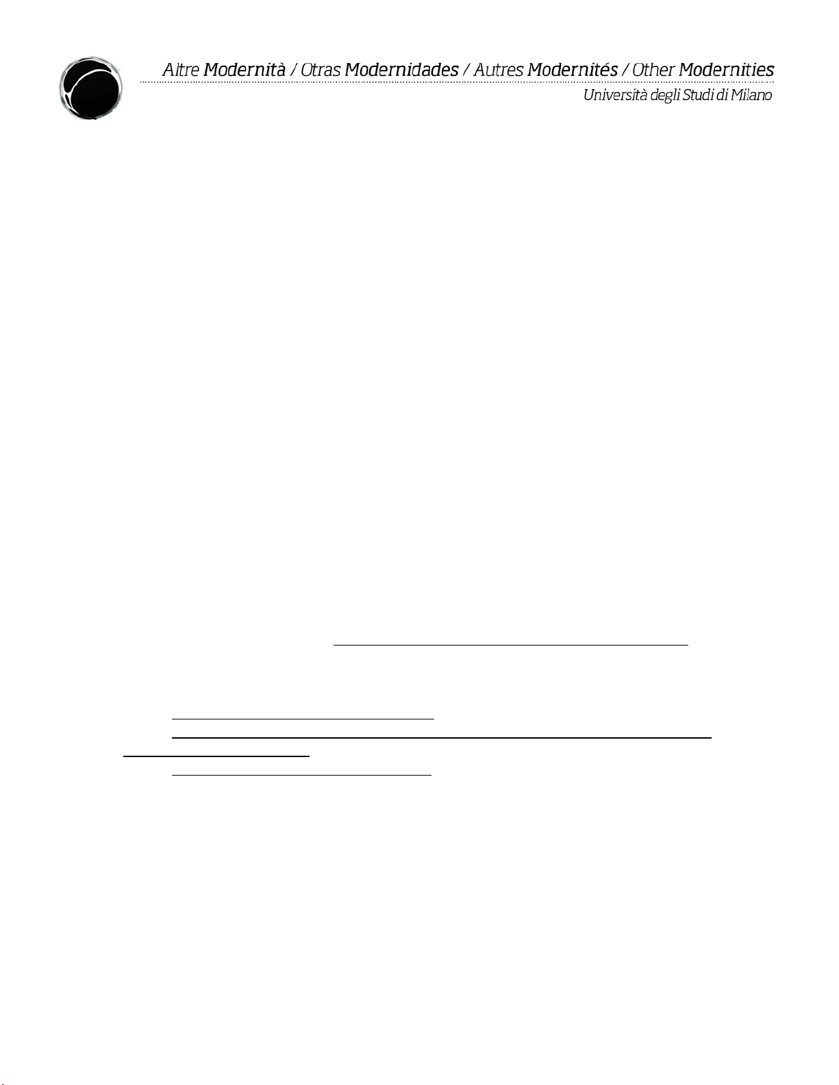 Bibliografia/Bibliografía/Bibliographie/Works cited