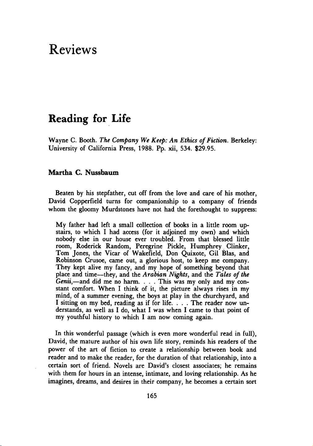 Reading for life