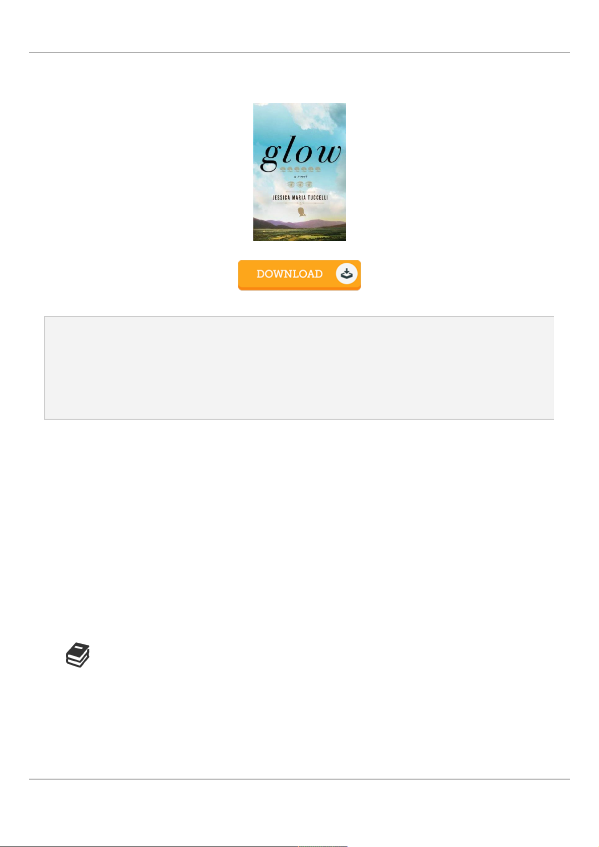[PDF] Glow: A Novel