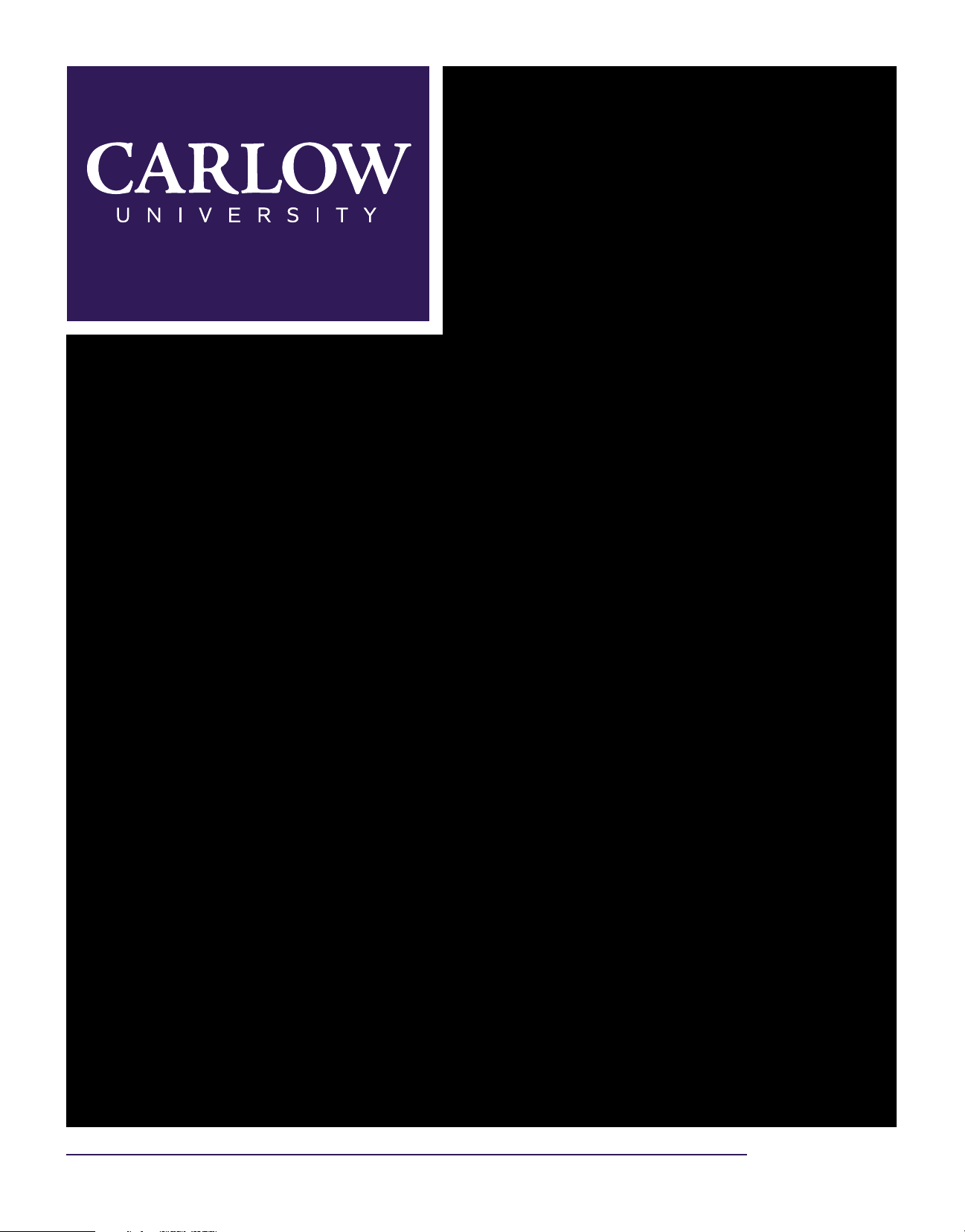 CARLOW UNIVERSITY MAGAZINE
