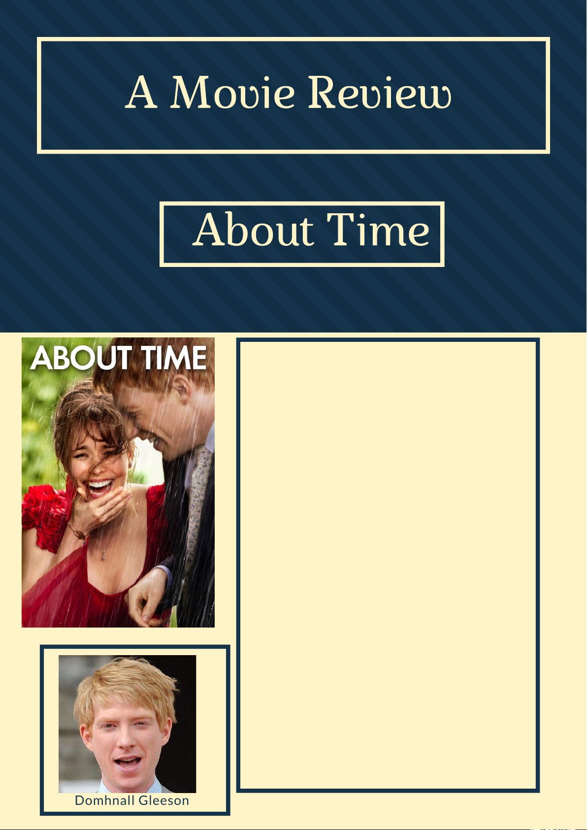 A Movie Review About Time