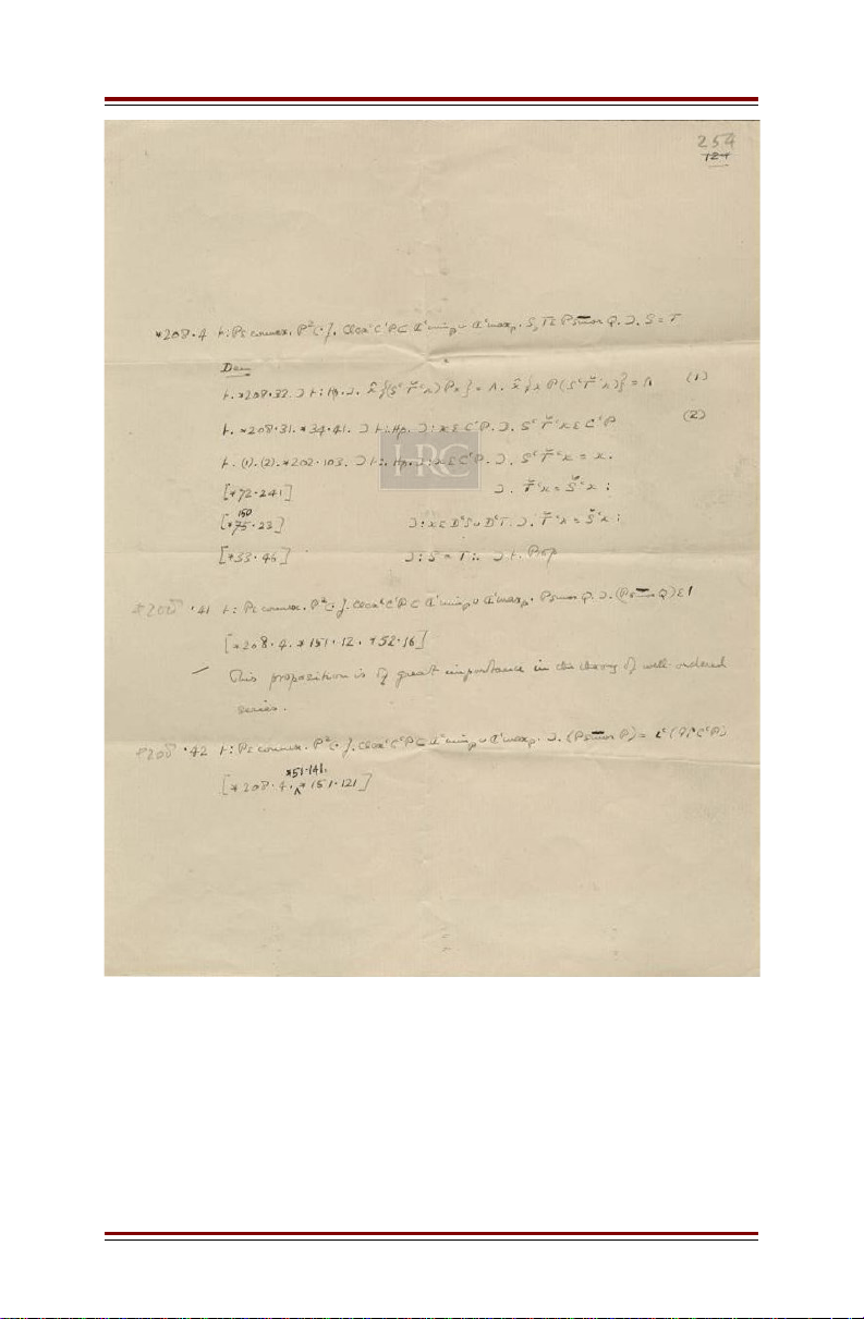 Illustrations: Manuscripts Relating to Principia Mathematica