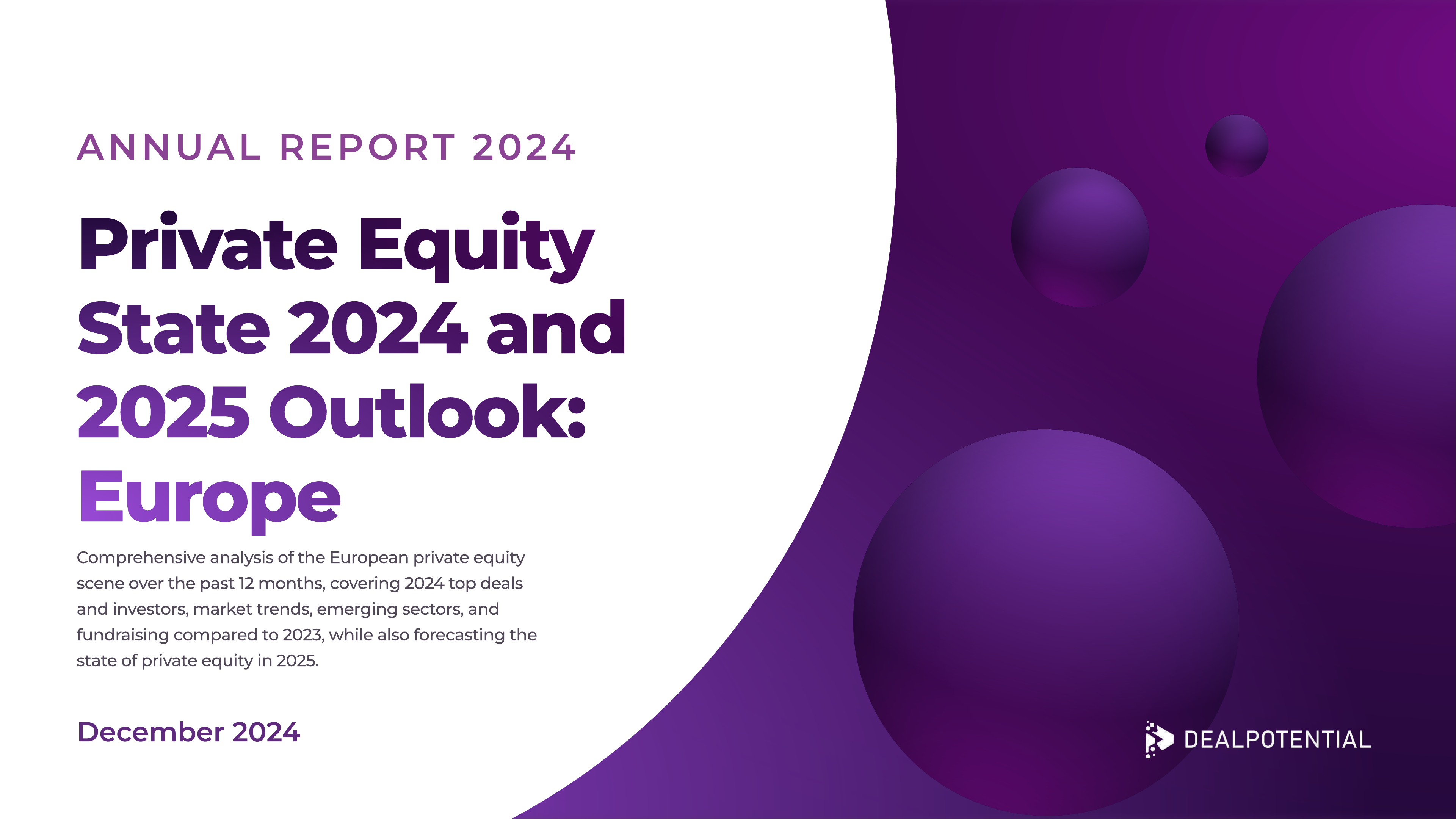 Annual Report 2024: Private Equity State 2024 and 2025 Outlook: Europe