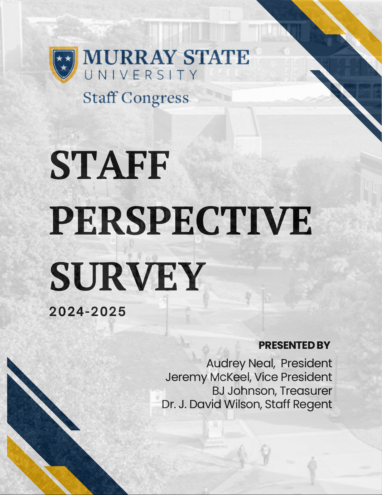 Murray State University Staff Congress Staff Perspective Survey 2024-2025