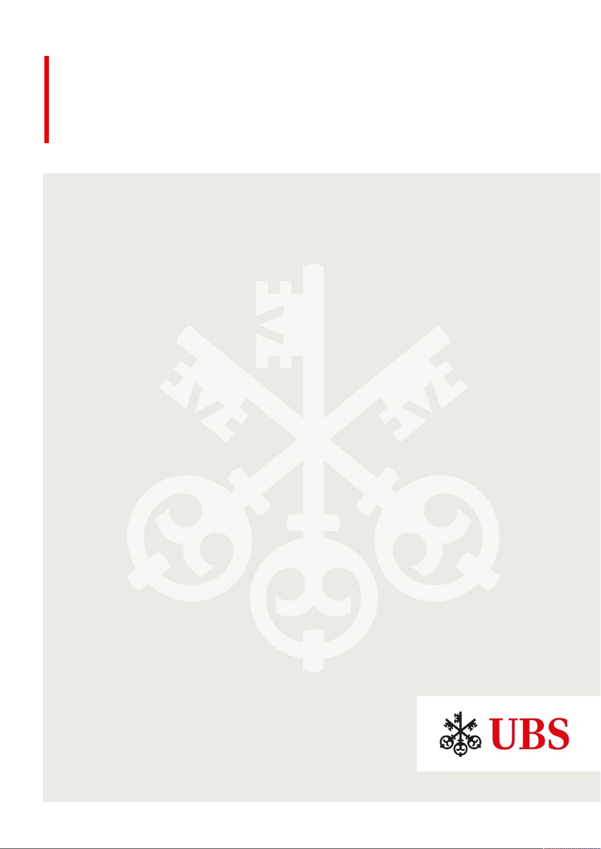 UBS Group First quarter 2025 report