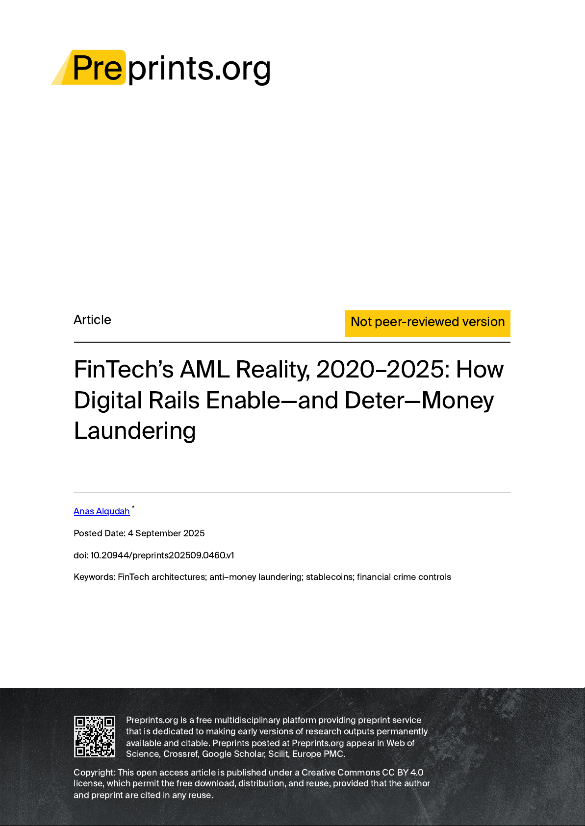 FinTech’s AML Reality, 2020–2025: How Digital Rails Enable—and Deter—Money Laundering