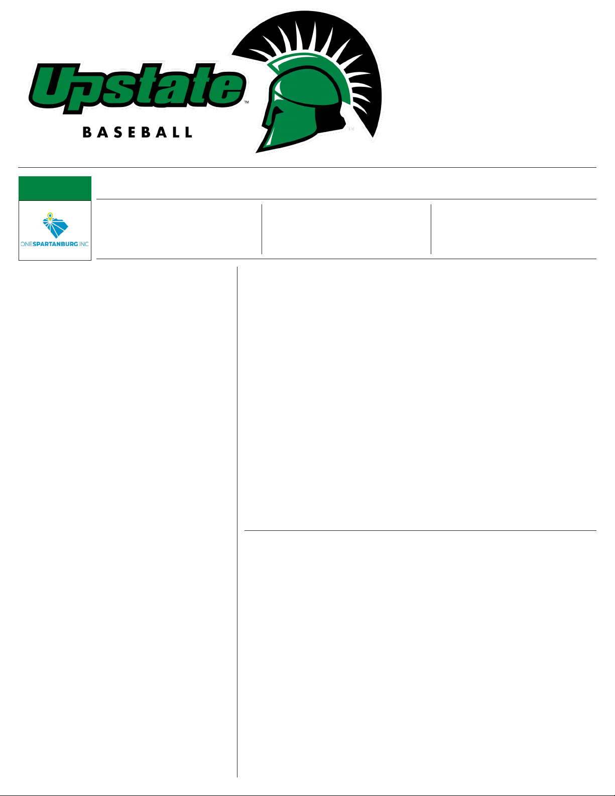 2025 Baseball Game Notes
