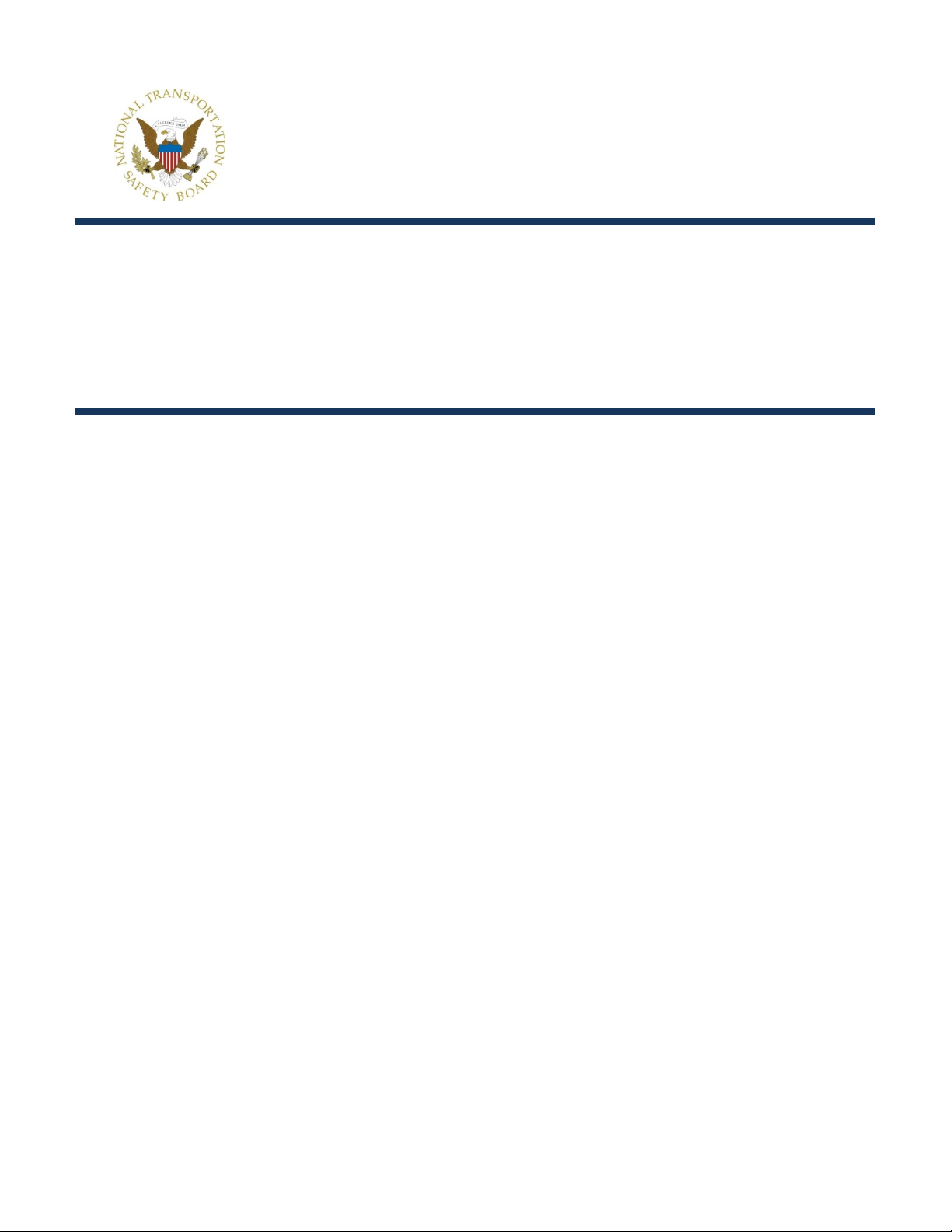 National Transportation Safety Board Aviation Accident Final Report