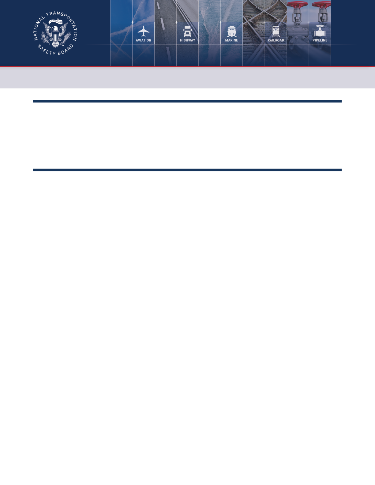 Aviation Investigation Final Report