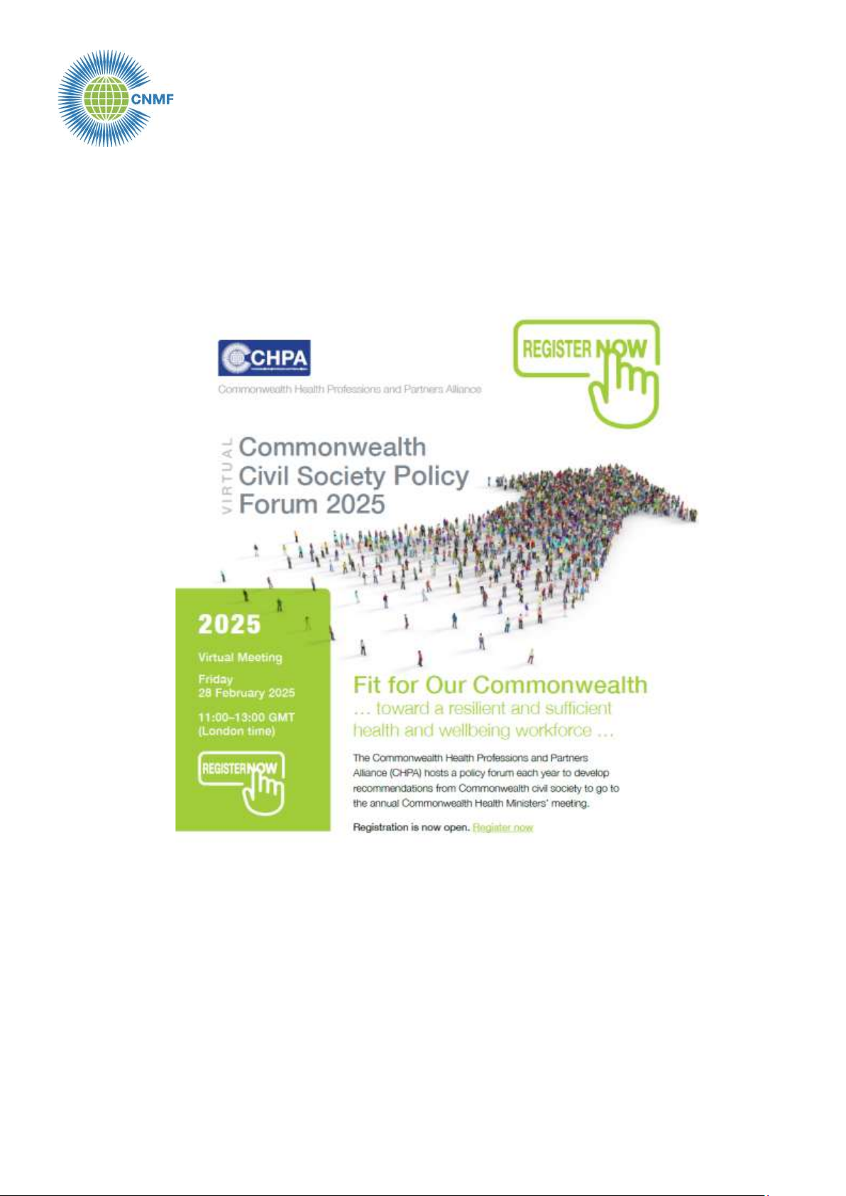 COMMONWEALTH NURSES AND MIDWIVES FEDERATION e-News Vol.18 Issue 2 February 2025