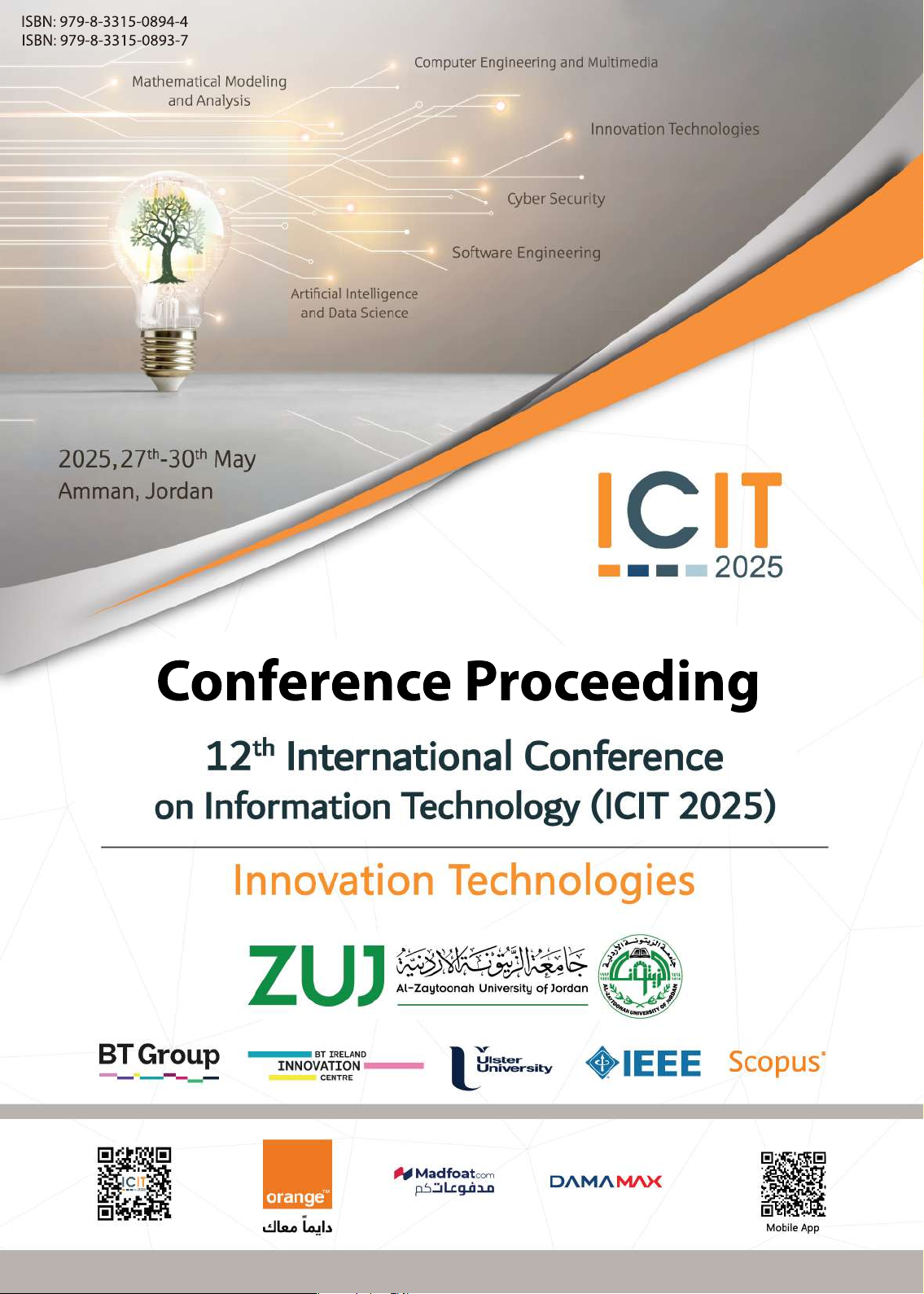 Conference Proceeding
12th International Conference on Information Technology (ICIT 2025)