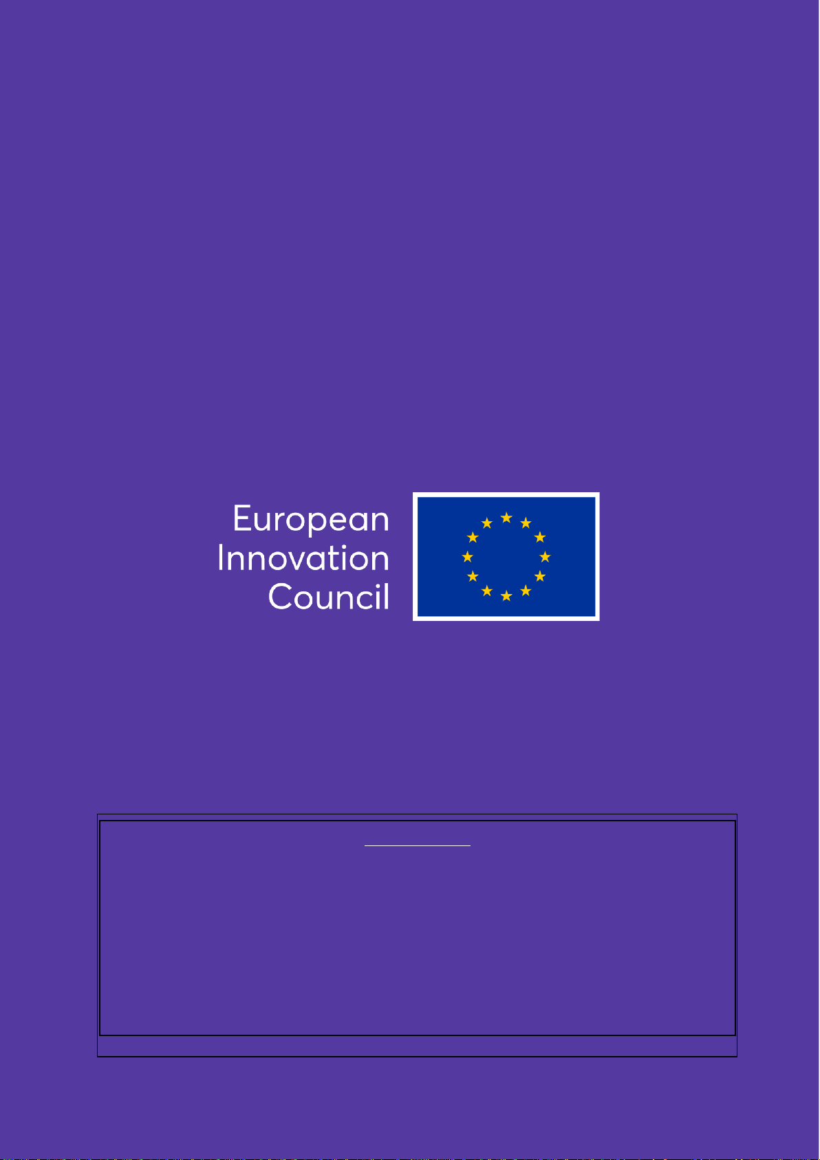 European Innovation Council (EIC) Work Programme 2025