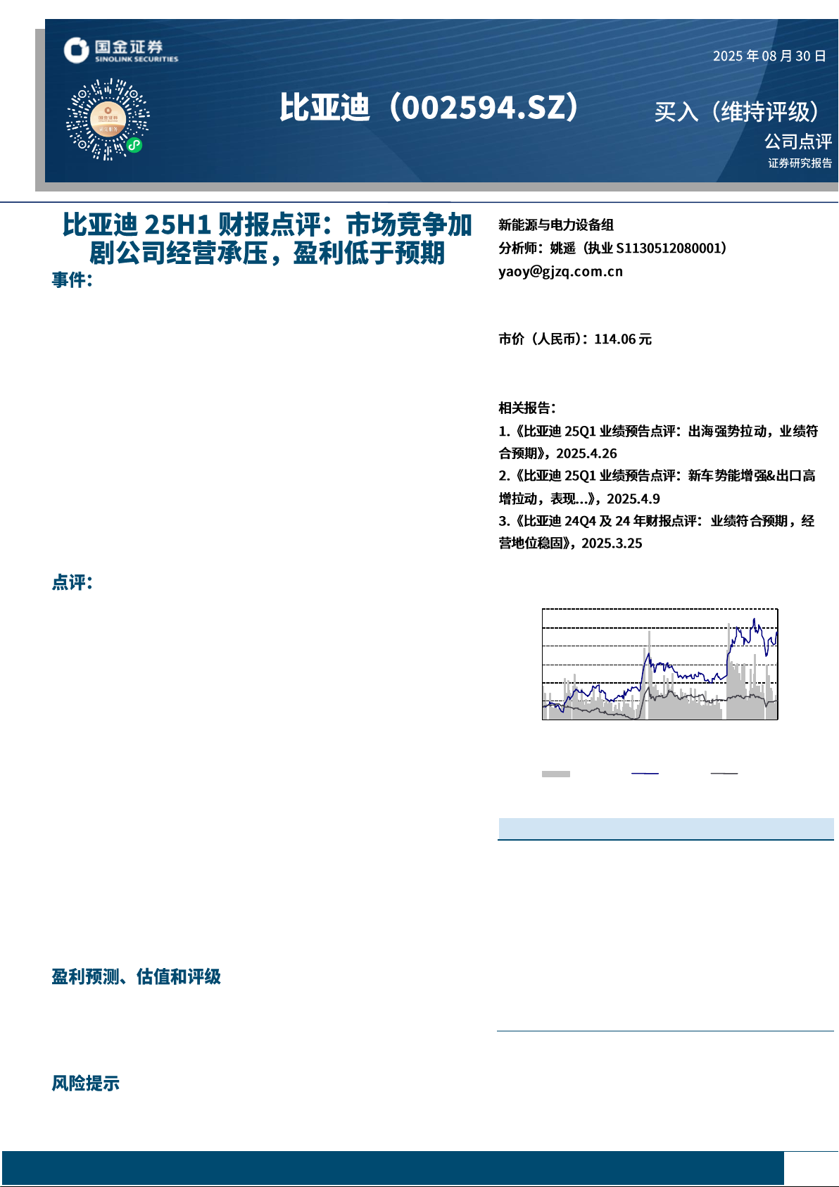 比亚迪（002594.SZ）买入（维持评级）公司点评证券研究报告