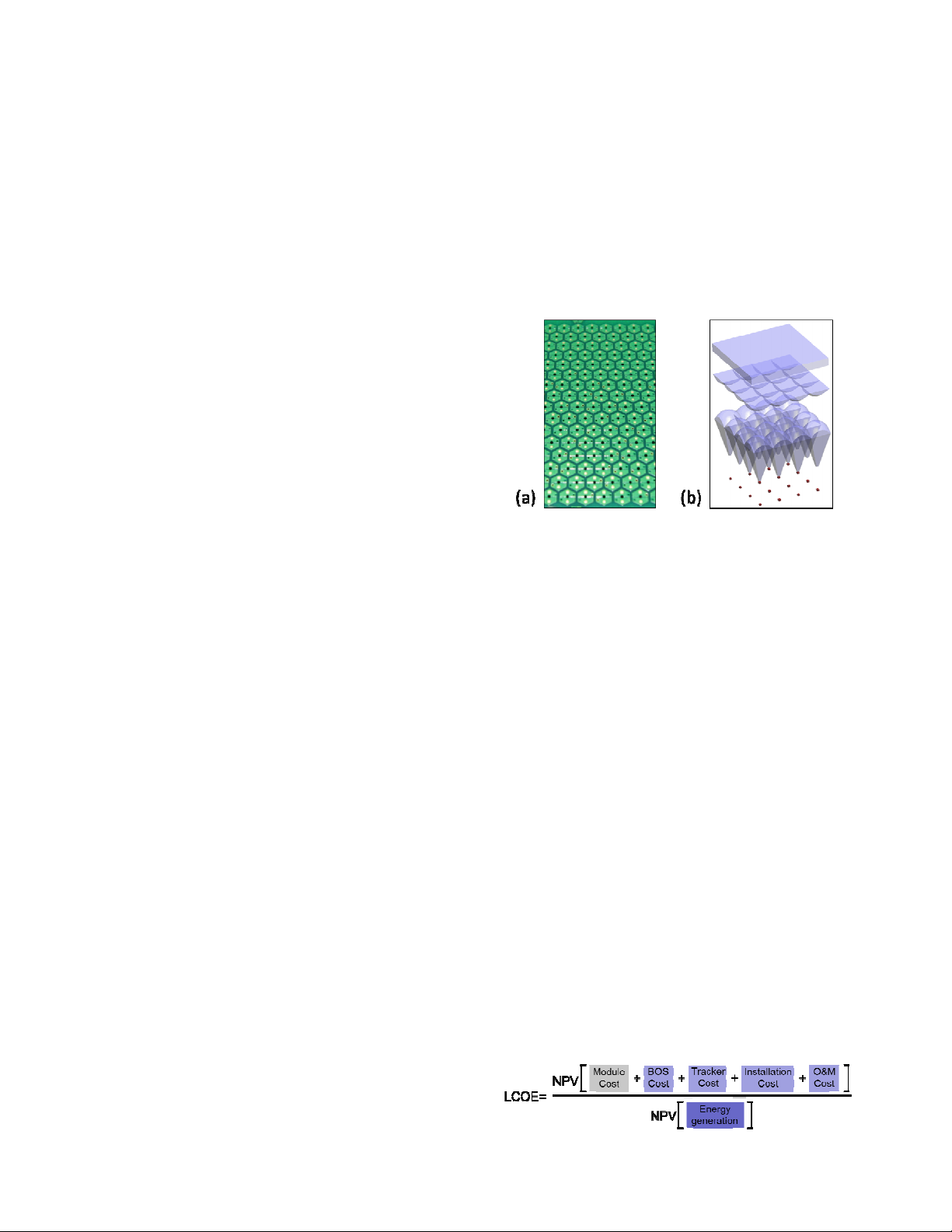 Cost analysis for flat-plate concentrators employing microscale photovoltaic cells