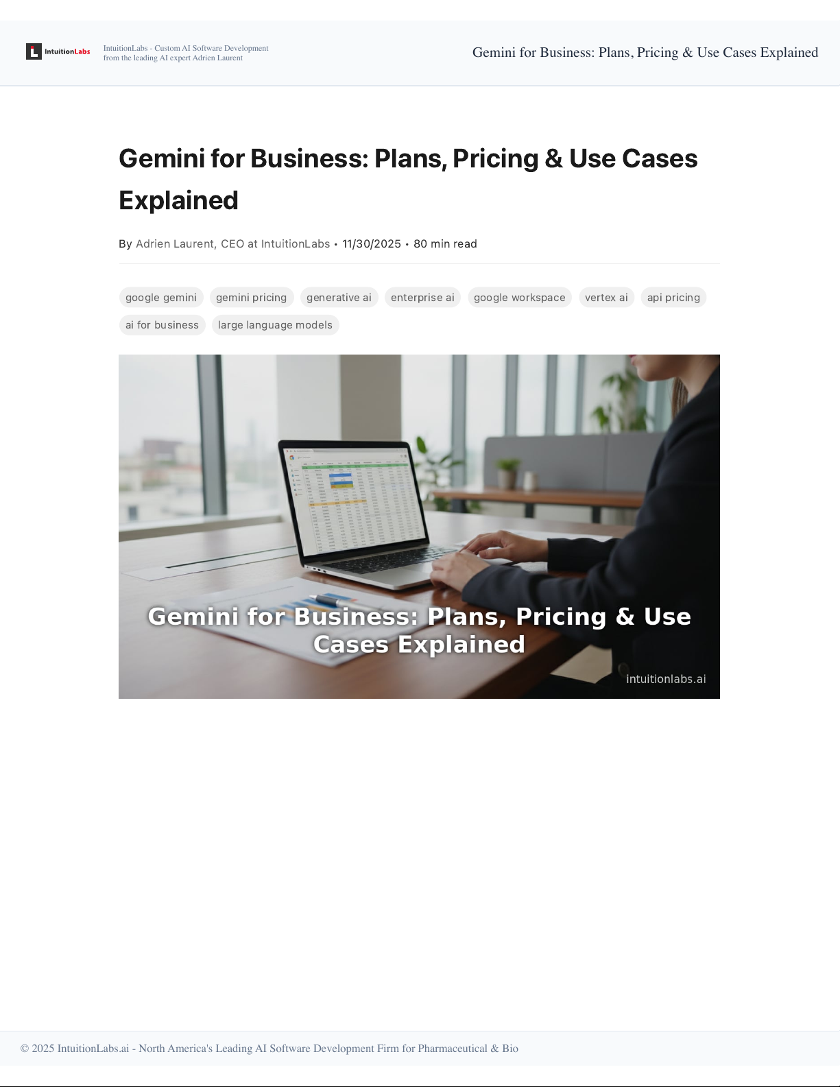 Gemini for Business: Plans, Pricing & Use Cases Explained