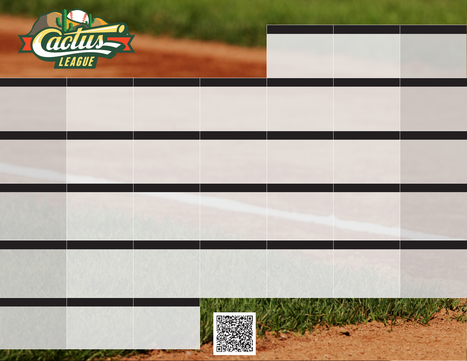 2025 Spring Training Schedule