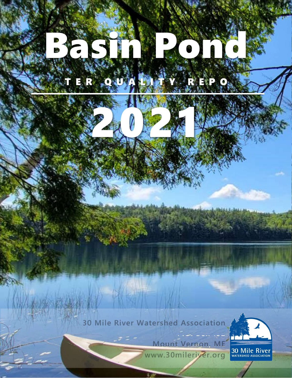 2021 Basin Pond Water Quality Report