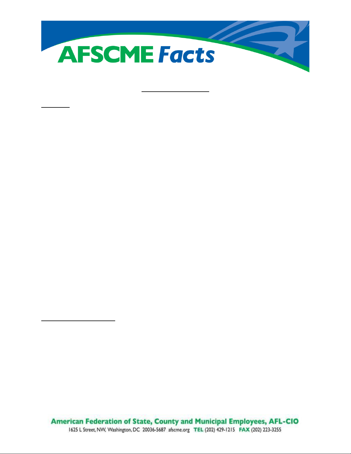 AFSCME Facts Project 2025 Summary