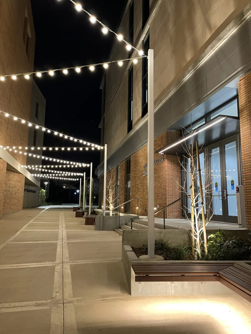 UCR Student Success 6 Festoon lighting