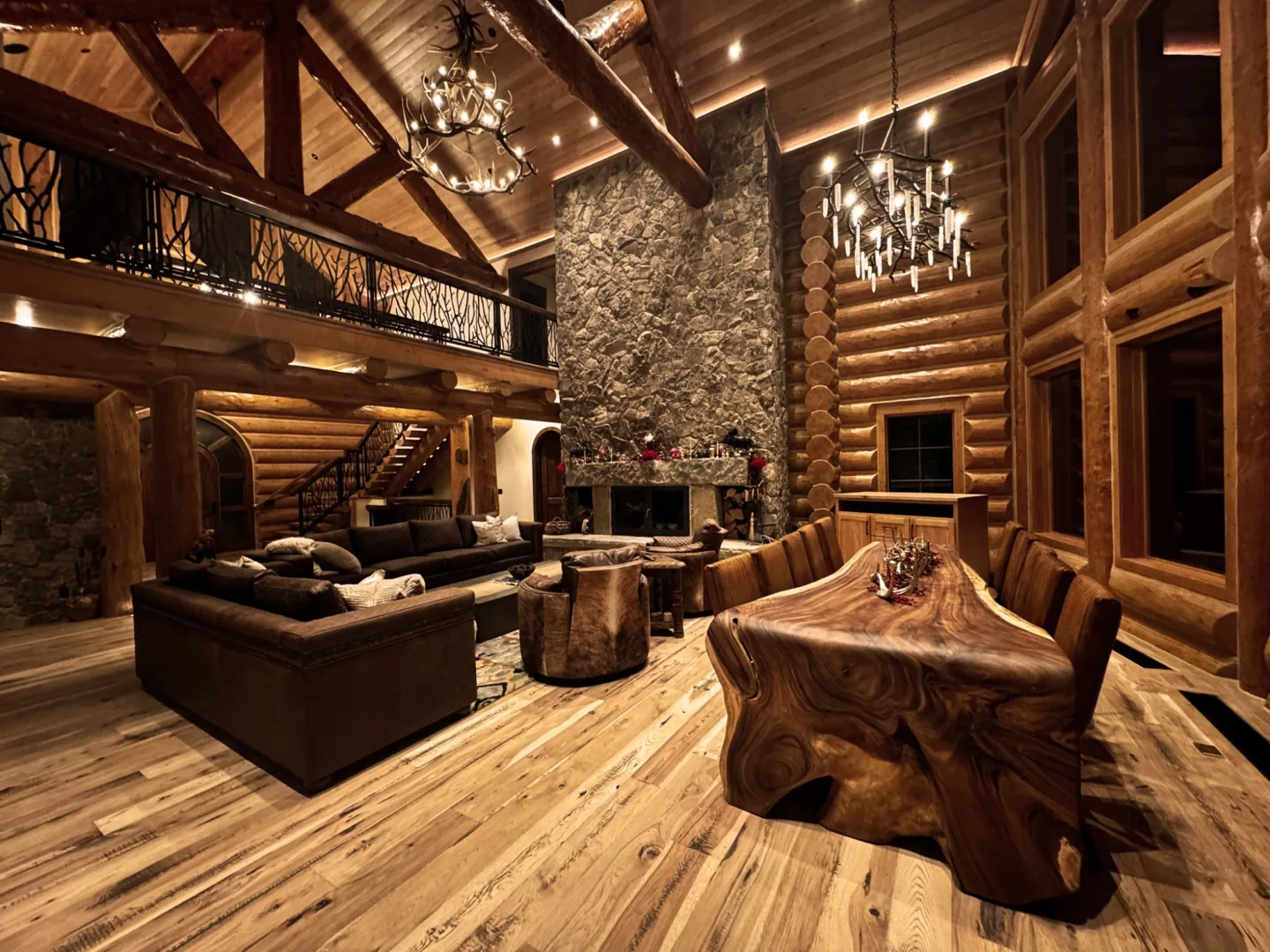 Idaho Cabin 3 Open plan living