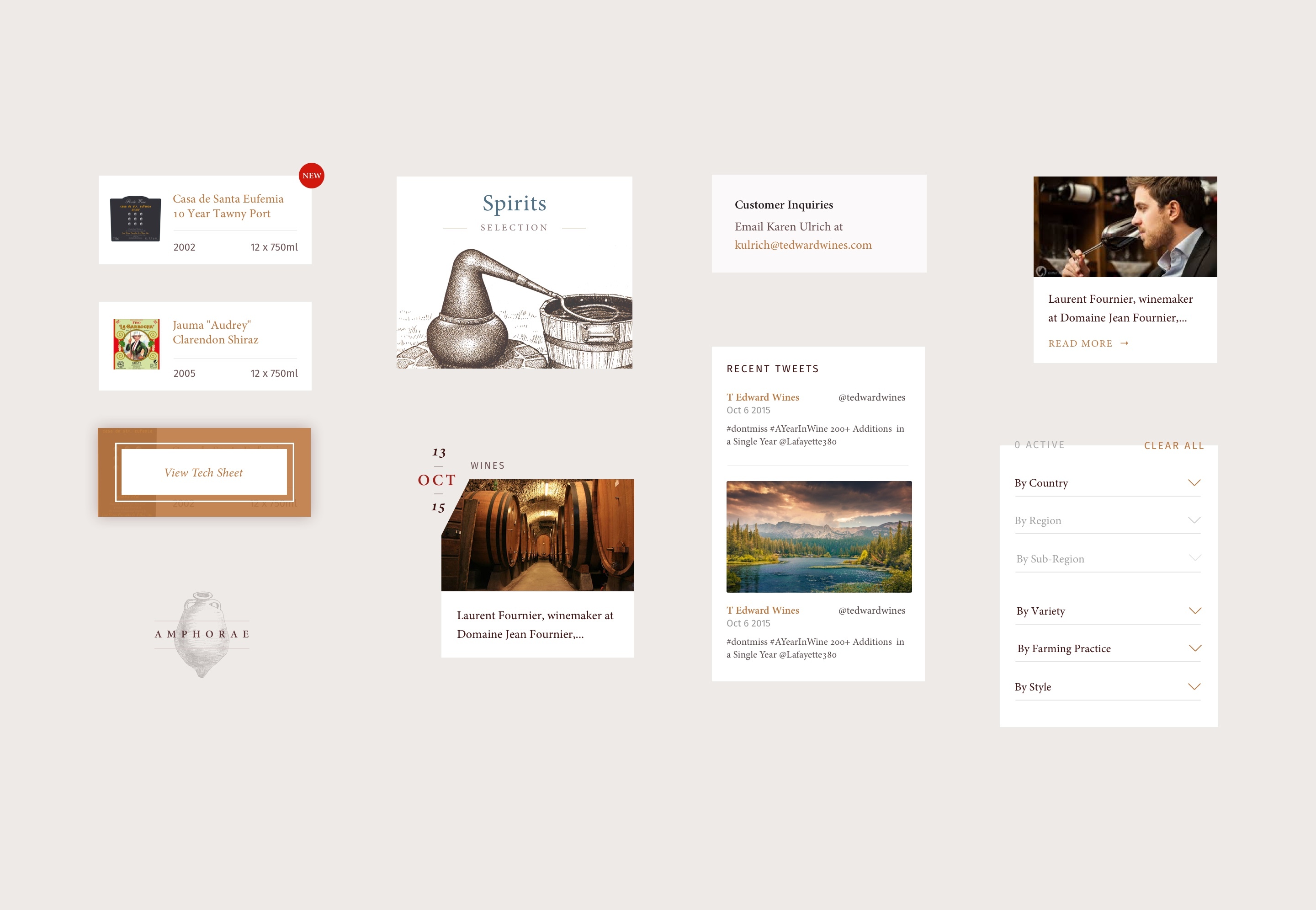 T Edward Wines UI Components T Edward Wines UI Components