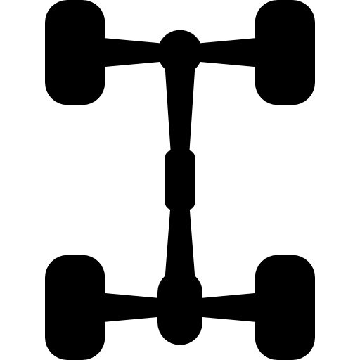 Direção, suspensão, freios e roda}