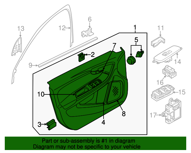 Painel da porta - VOLVO - 39823449