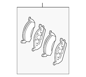 Pastilhas de freio - MERCEDES - A0004200705