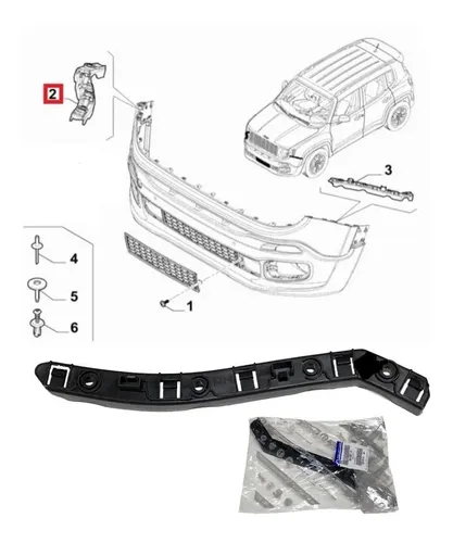 Guia do parachoque traseiro - JEEP - 51981661