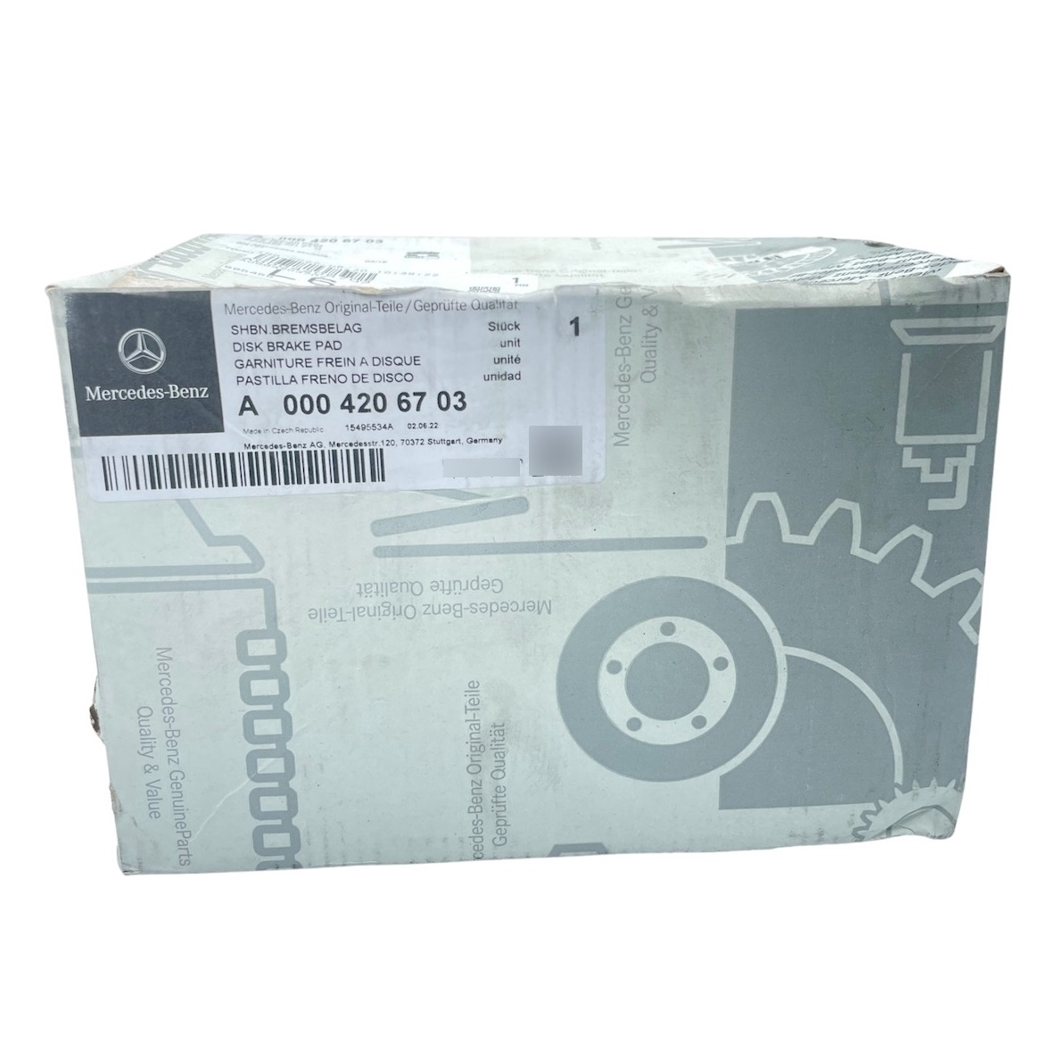 Pastilha de freio dianteiro - MERCEDES - A0004206703