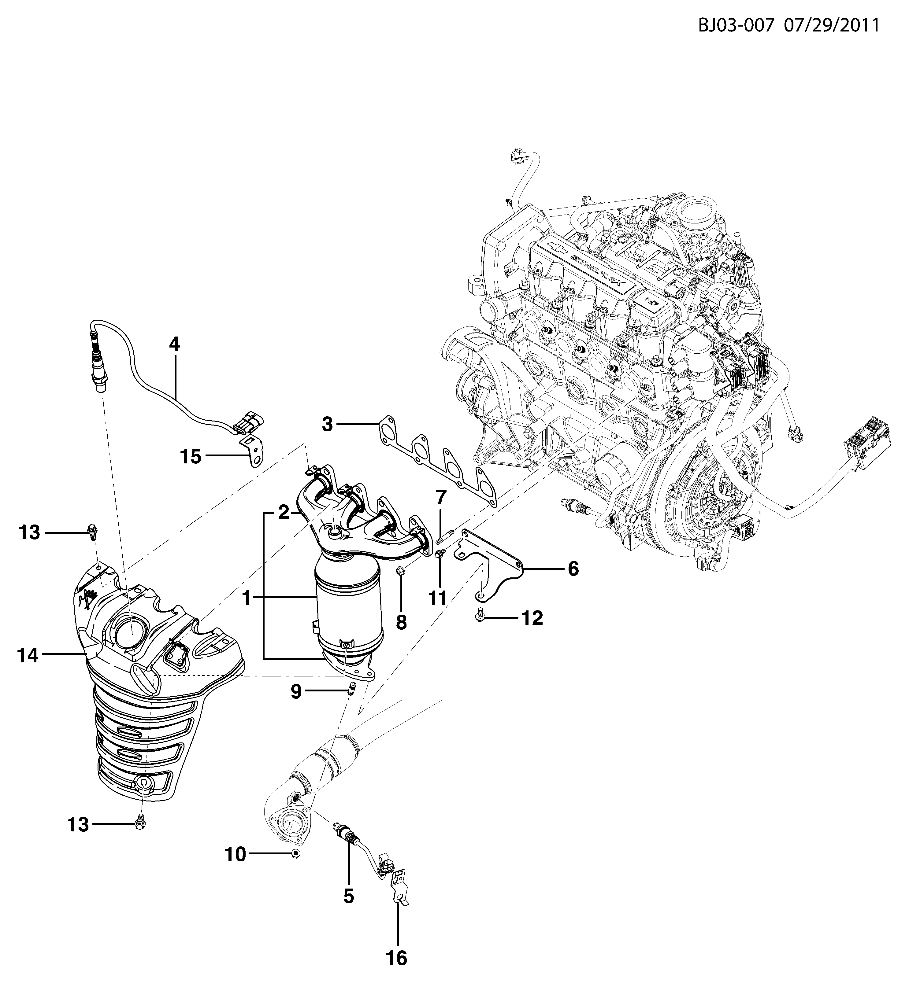 Sensor de oxigênio - GM - 12643708