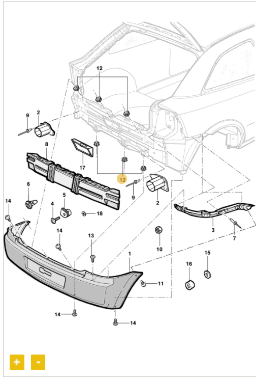 Grampo de plástico - GM - 90482706