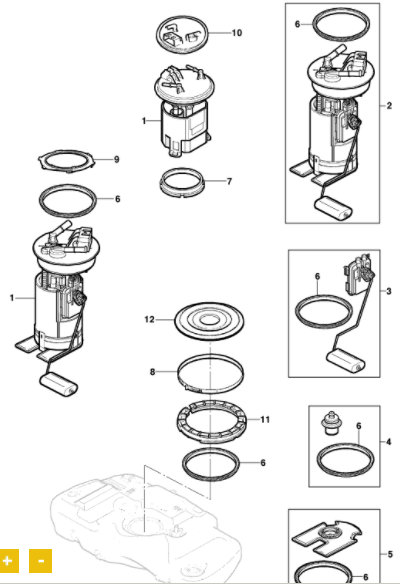 Bomba de combustível - GM - 93373265