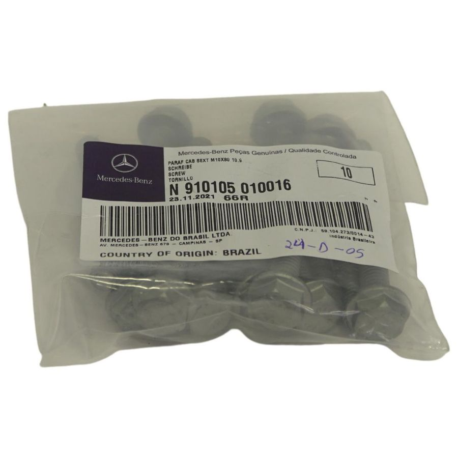 Parafuso sextavado - MERCEDES - N910105010016