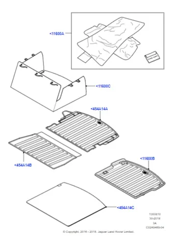 Tapete do porta malas - LAND ROVER - VPLCS0279
