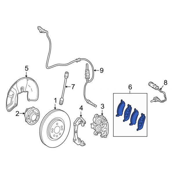 Pastilhas de freio - MERCEDES - A0004200705