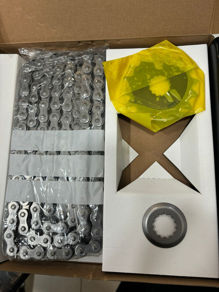 CONJUNTO COROA  CORRENTE E PINHAO UTILIZADO COMO P