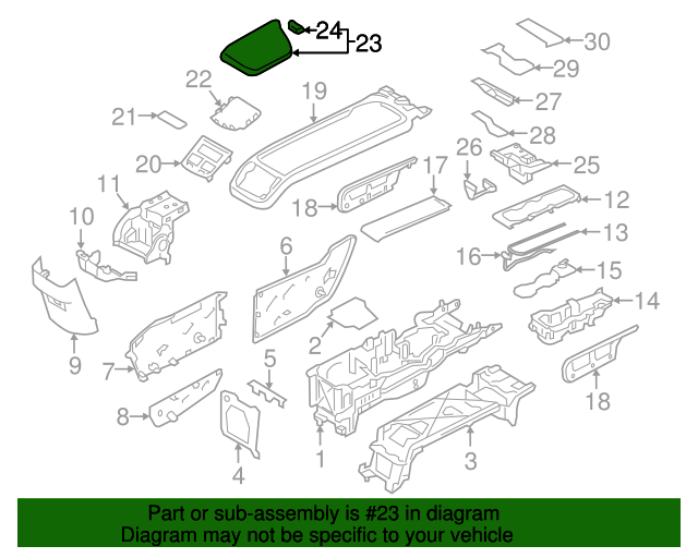 Tampa de apoio do braço - VOLVO - 31469454